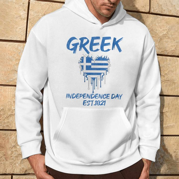 Greek Independence Day National Pride Roots Country Flag Hoodie Lifestyle