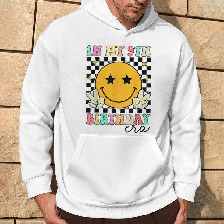 Groovy In My 9Th Birthday Era Nine 9 Years Old Birthday Hoodie Lifestyle