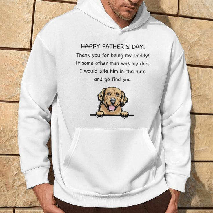 Happy Father's Day Thank You For Being My Daddy Dog Lovers Hoodie Lifestyle