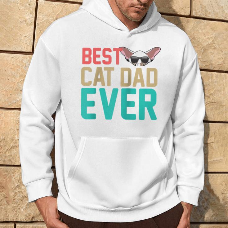 Herren Beste Katze Papa Jemals Lustig Orientalisch Kurzhaar Katze P Raglan Kapuzenpullover Lebensstil