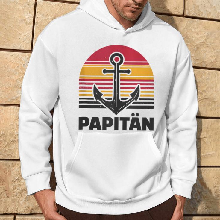 Herren Papitänatertag Bester Papa Anker Norden Kapitän Kapuzenpullover Lebensstil