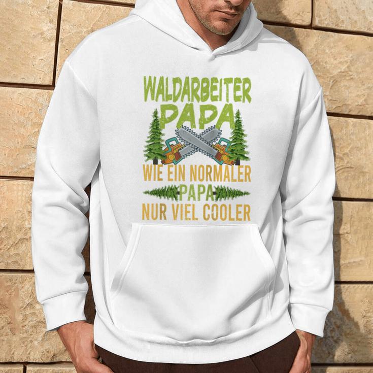 Herren Waldarbeiter Papa Wie Ein Normaler Papa Nuriel Cooler Raglan Kapuzenpullover Lebensstil