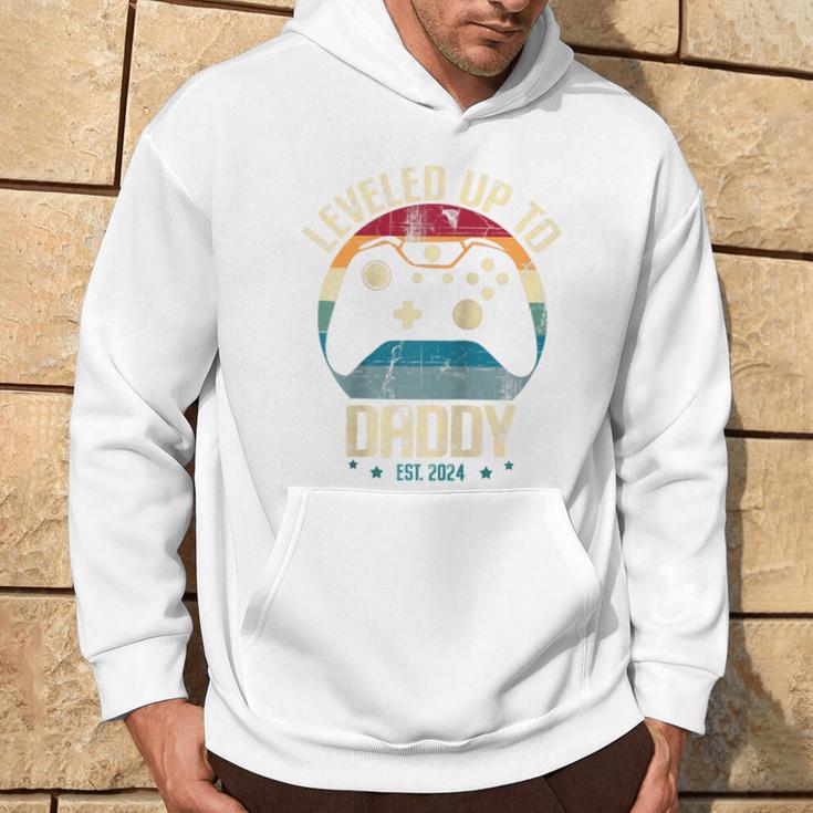 Ich Bin Auf Daddy Aufgestiegen 2024 Wurde Zum Papa Befördert Bald Papa Zu Werden Raglan Kapuzenpullover Lebensstil