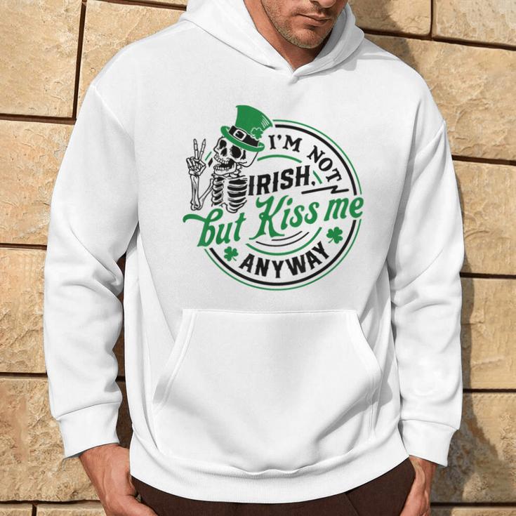 I'm Not Irish But Kiss Me Anyway St Patrick's Skeleton Hoodie Lifestyle