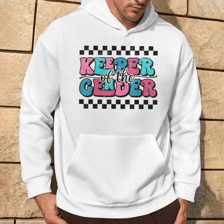 Keeper Of The Gender Cute Reveal Baby Announcement Party Hoodie Lifestyle