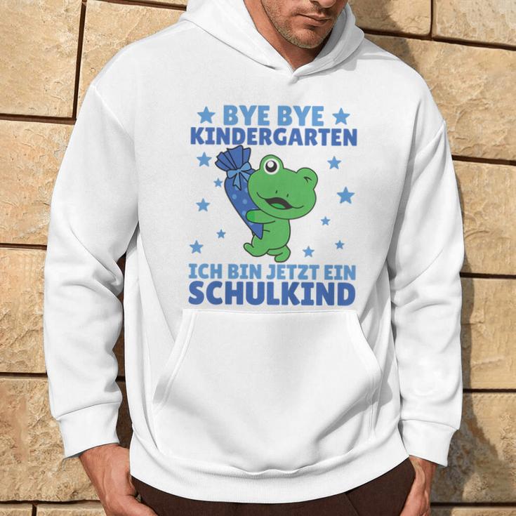 Kinder Bye Kindergarten Ich Bin Jetzt Ein Schulkind Frog Kapuzenpullover Lebensstil