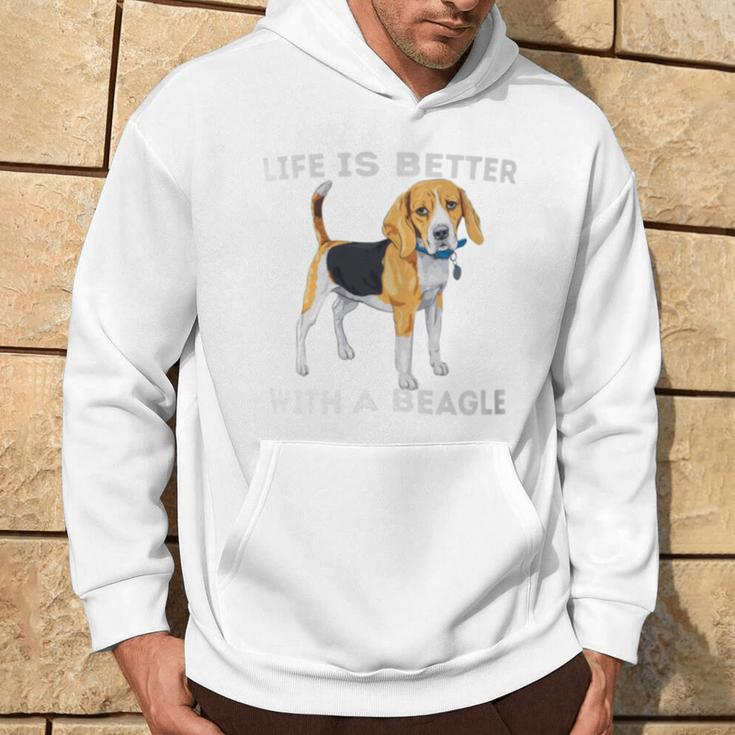 Life Is Better With A Beagle Beagle Dog Lover Pet Owner Hoodie Lifestyle