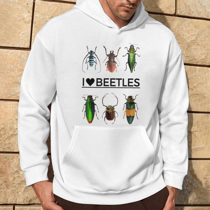 I Love Beetles- Insect Bug Lover Hoodie Lifestyle