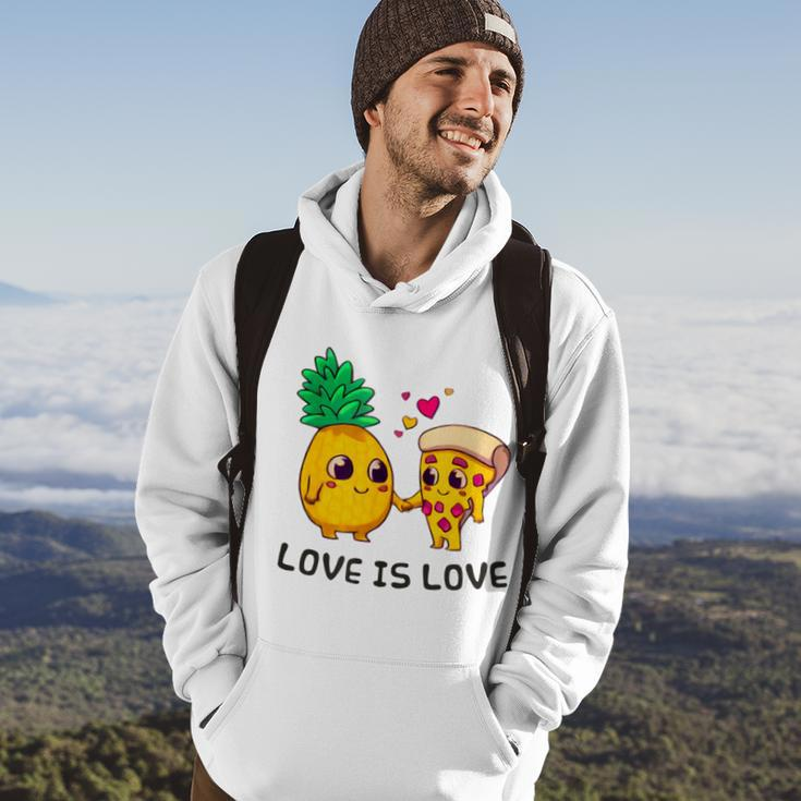 Love Is Love Cute Pride Pineapple Pizza Hoodie Lifestyle