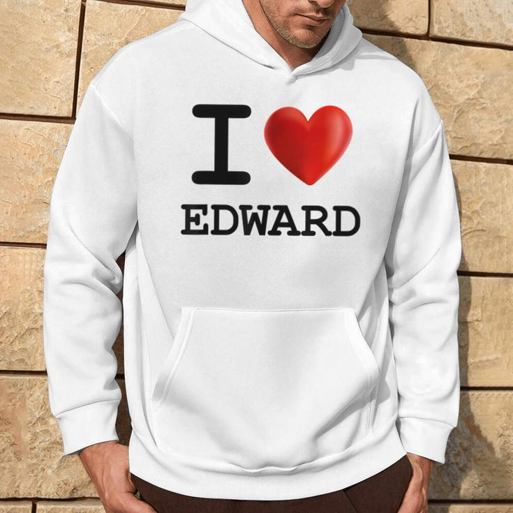 I Love Edward Heart NameHoodie Lifestyle
