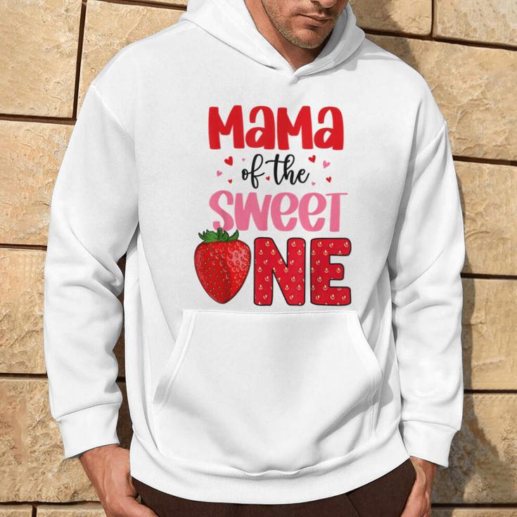 Mama Of The Sweet One Strawberry Birthday Family Party Hoodie Lifestyle