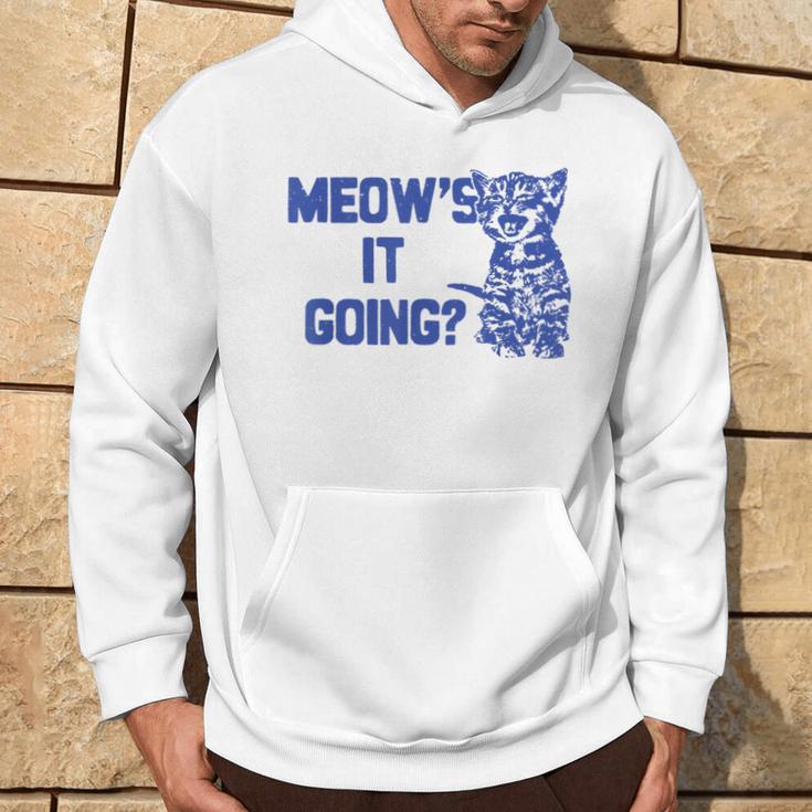 Meow's It Going Cat Lovers Hoodie Lifestyle