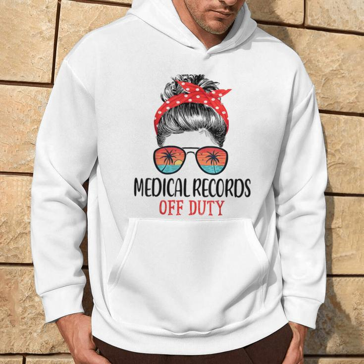 Messy Bun Medical Records Off Duty Sunglasses Beach Sunset Hoodie Lifestyle