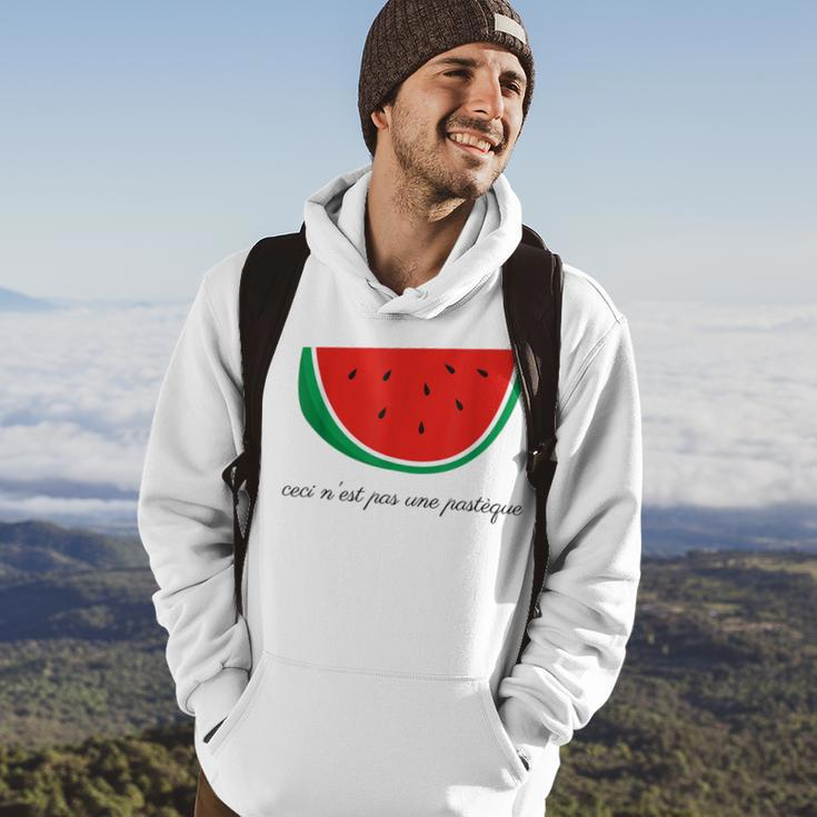 This Is Not A Watermelon Palestine Flag French Version Hoodie Lifestyle