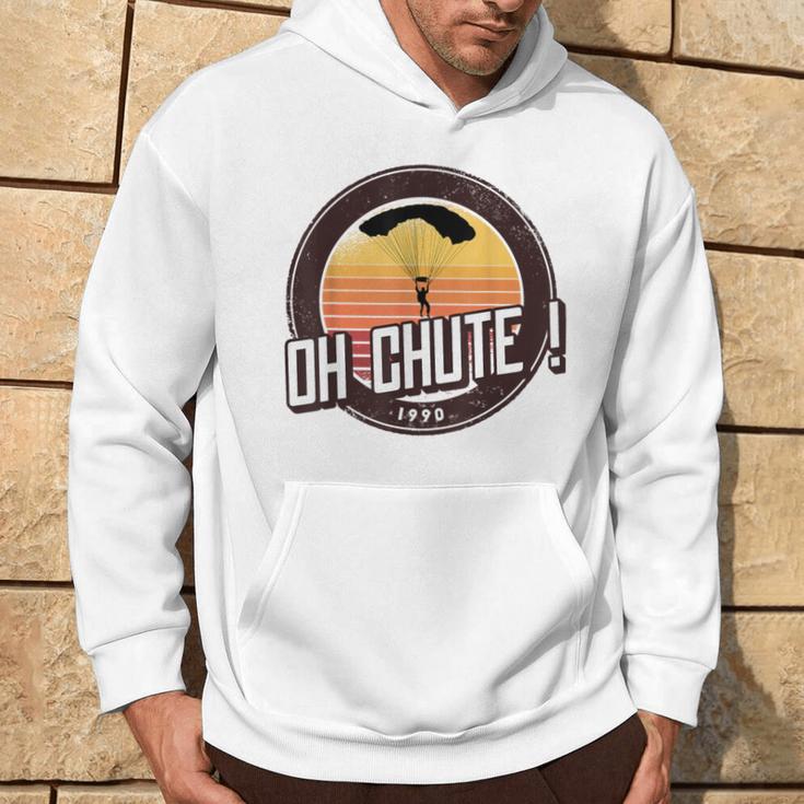 Oh Chute Vintage Parachute Hoodie Lifestyle