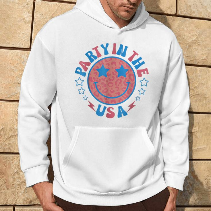 Party In The Usa 4Th Of July Preppy Smile Hoodie Lifestyle