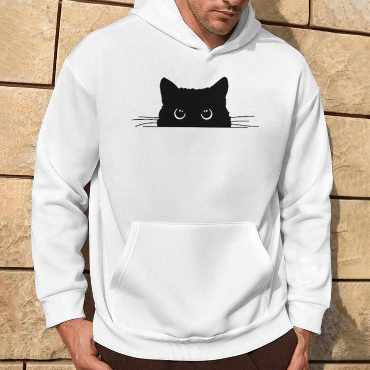 Pocket Black Cat Lover Women Hoodie Lifestyle