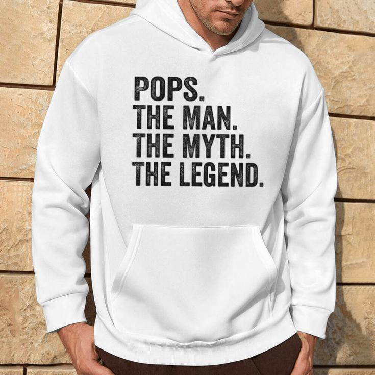 Pops Der Mann Der Mythos Die Legende Papaatertag Hoodie Lebensstil