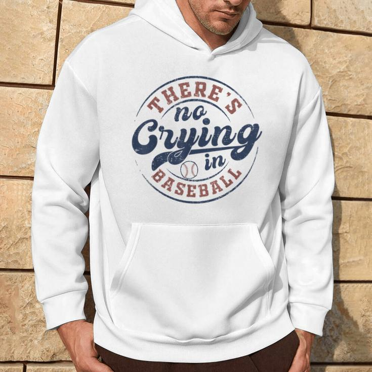 There Is No Crying In Baseball Game Day Baseball Hoodie Lifestyle