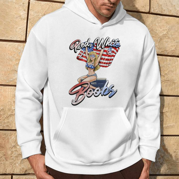Red White And Boobs Shiti Coolers Happy 4Th Of July Hoodie Lifestyle