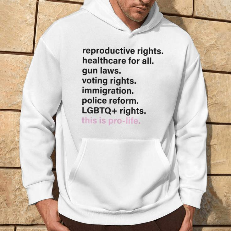 Reproductive Rights Healthcare For All Gun Laws Hoodie Lifestyle