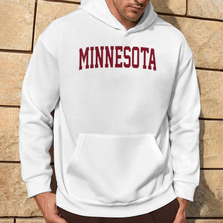 Retro Minnesota Vintage Minnesota Gold Maroon Throwback Hoodie Lifestyle