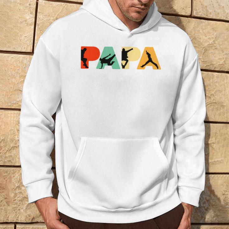 Retro Parkour Papa Lustigerintage Papa Parkour Kapuzenpullover Lebensstil