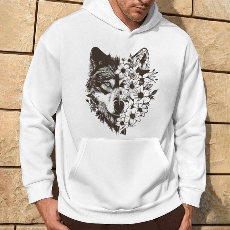 Therian Alpha Wolf Grunge Aesthetic Hoodie Lifestyle