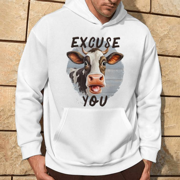 Sassy Cow Excuse You Cow Heifer Farmers Cow Lovers Hoodie Lifestyle