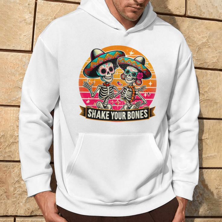 Skeleton Cinco De Mayo Mexican Dancing Couple Vintage Hoodie Lifestyle