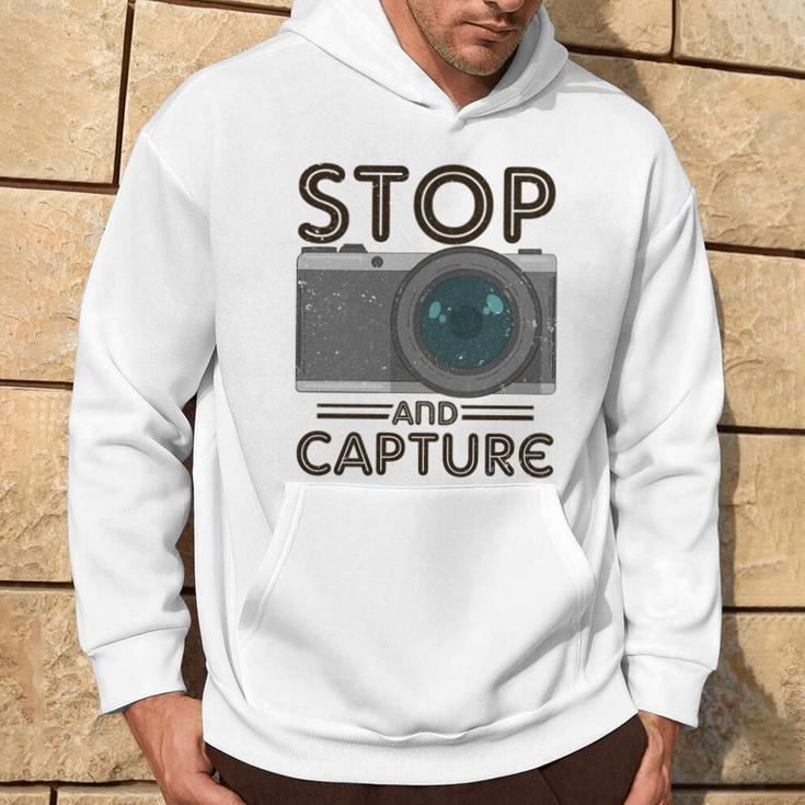 Stop And Capture Fotografen Lustige Fotografie Hoodie Lebensstil