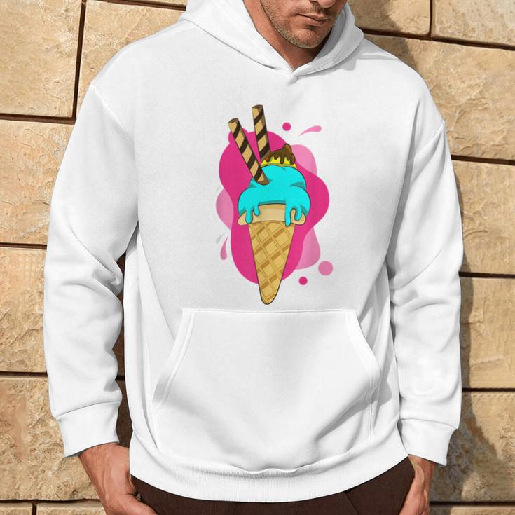 Summer Dessert Ice Cream Cone Waffle Ice Cream S Hoodie Lebensstil