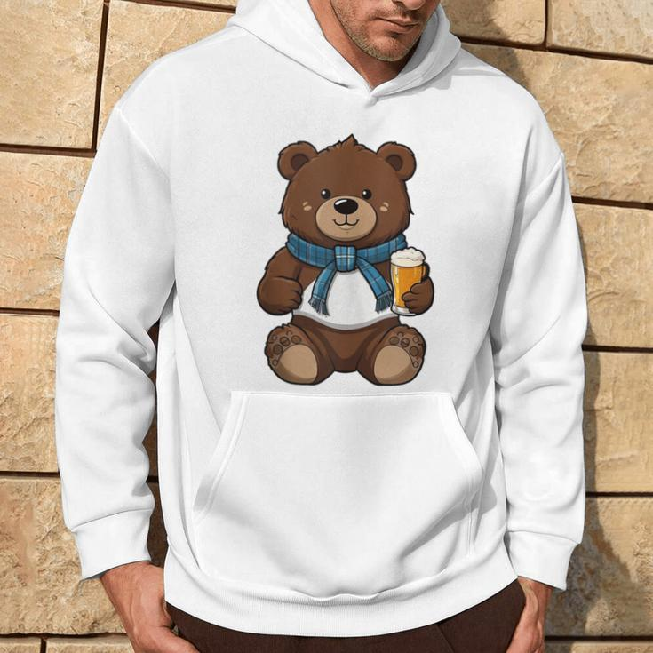 Teddy Bear Has A Beer In His Paws Men's Day Father's Day Hoodie Lifestyle