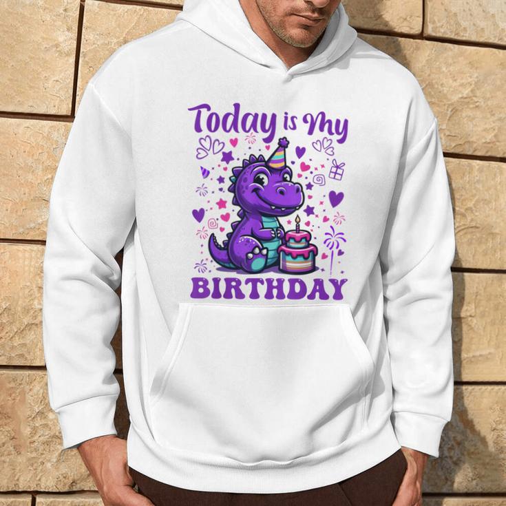 Today Is My Birthday Dinosaurier Party Dekorationen Hoodie Lebensstil