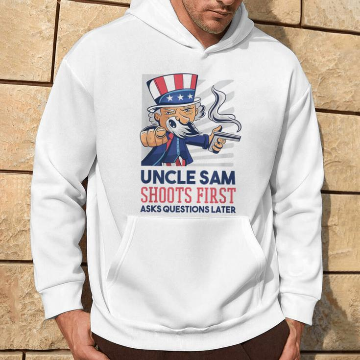 Uncle Sam Shoots First Asks Questions Later Hoodie Lifestyle