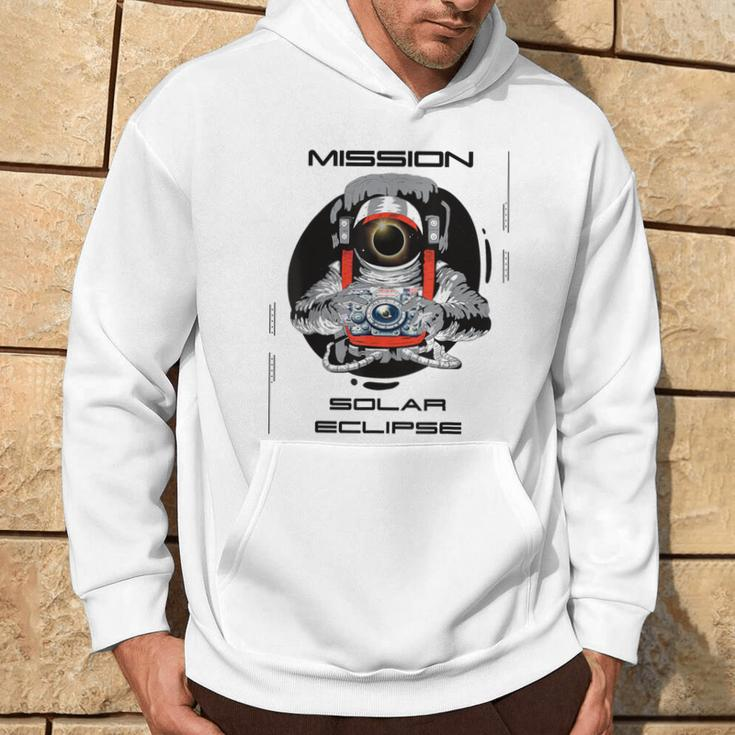 Usa 2024 Solar Eclipse Astronaut Space Photography Hoodie Lifestyle