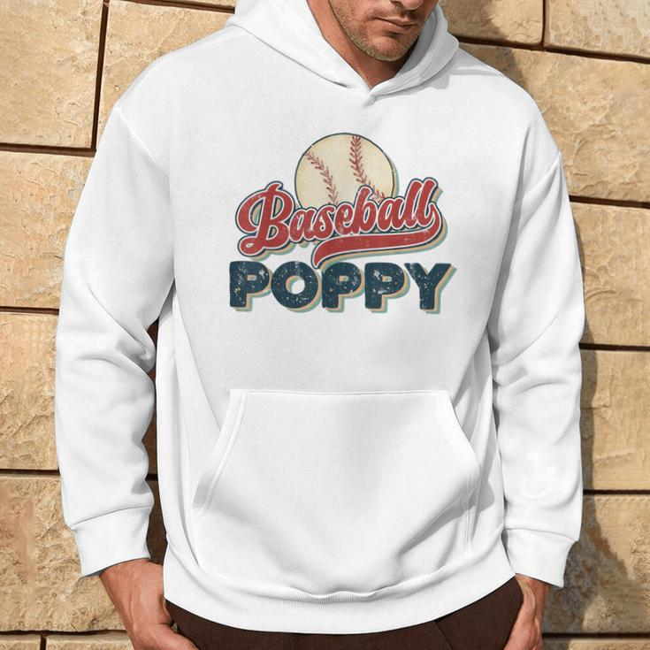 Vintage Baseball Poppy Retro Baseball Pride Hoodie Lifestyle