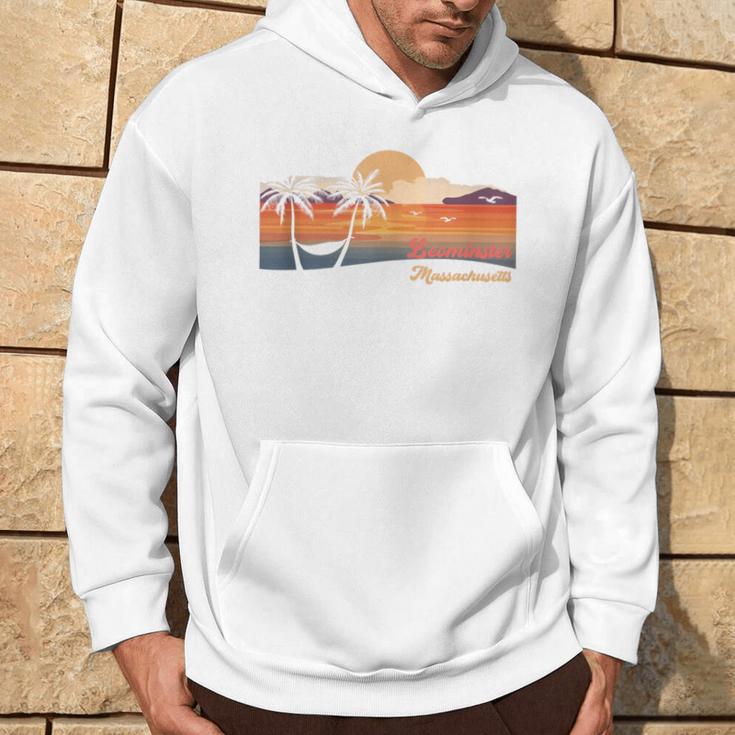 Vintage Leominster Massachusetts Beach Hoodie Lifestyle