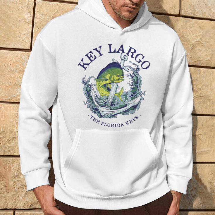 Vintage Mahi Mahi Key Largo Florida Hoodie Lifestyle