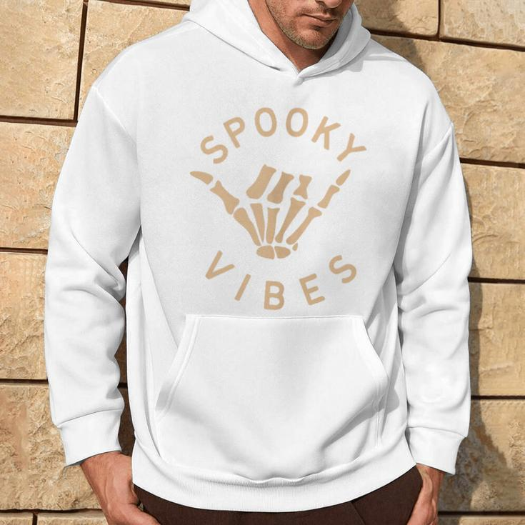 Vintage Spooky Vibes Trick-Or-Treat Scary Horror Hoodie Lifestyle