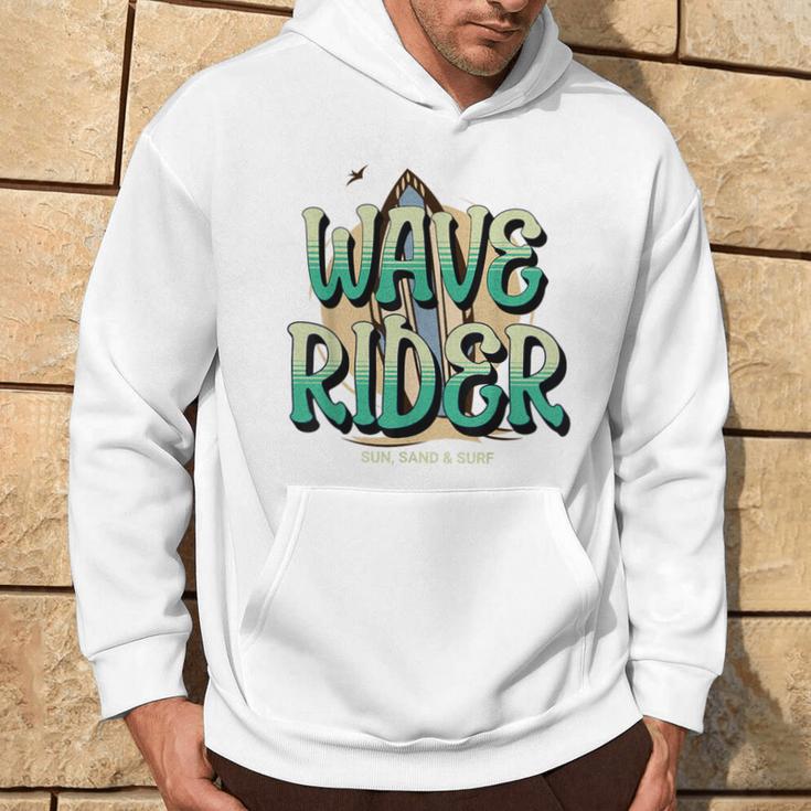 Wave Rider Surfing Surfboard Men Hoodie Lifestyle