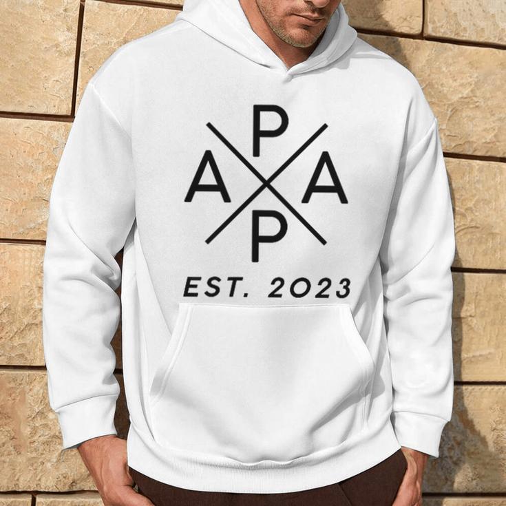 Werdender Papa Est 2023 X Stolzer Papa 2023 Father Father's Day Kapuzenpullover Lebensstil