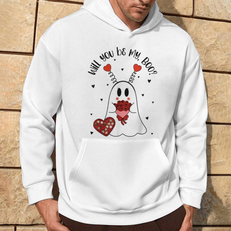 Will You Be My Boo Boujee Valentines Day Ghost Hoodie Lifestyle