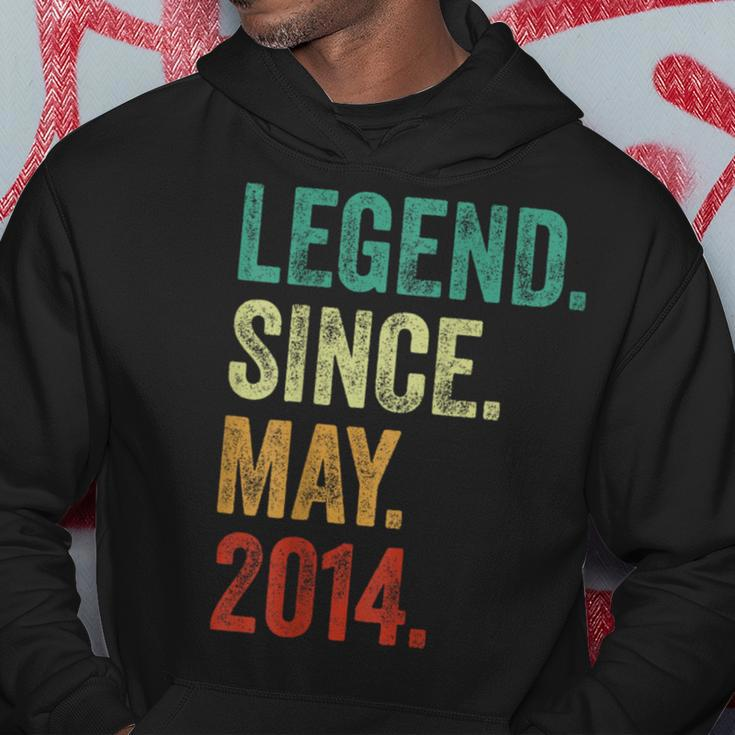 10 Years Old Legend Since May 2014 10Th Birthday Hoodie Funny Gifts