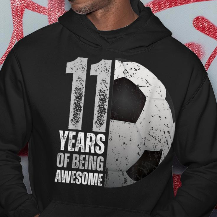 11 Year Old Soccer 11Th Birthday Player B-Day Party Hoodie Personalized Gifts