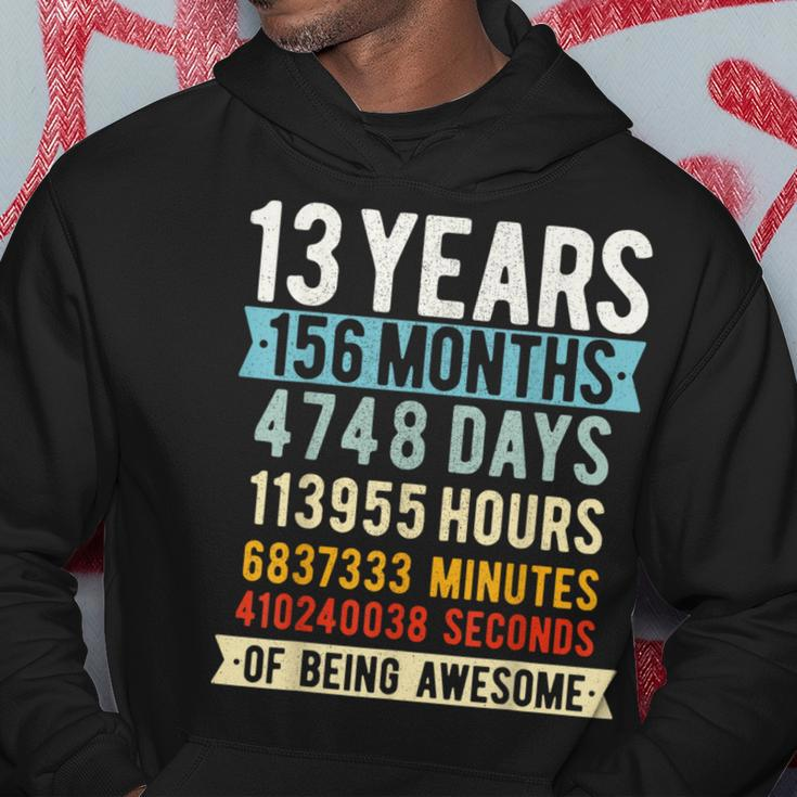 13Th Birthday 13 Years Old Vintage Retro 156 Months Hoodie Personalized Gifts