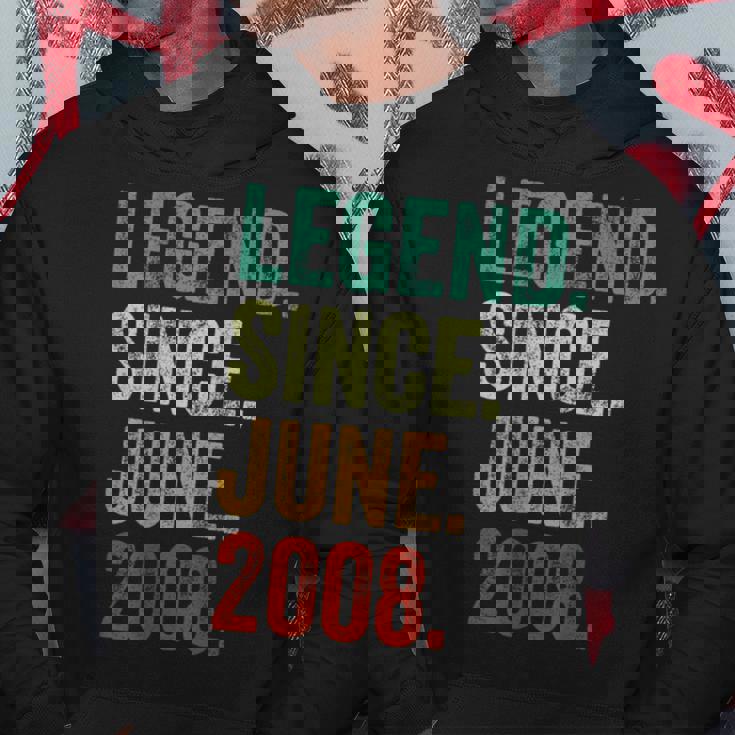 16 Years Old Legend Since June 2008 16Th Birthday Hoodie Personalized Gifts