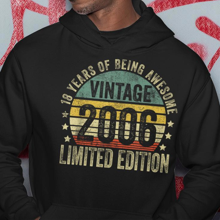 18 Year Old Vintage 2006 Limited Edition 18Th Birthday Hoodie Unique Gifts