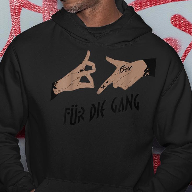 187 Für Die Gang Handzeichen Hand Gesture Blue Hoodie Lustige Geschenke