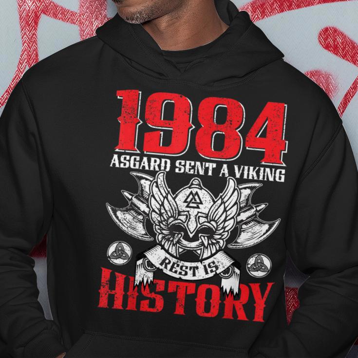 1984 Asgard Sent A Viking Wikinger 40 Geburtstag Hoodie Lustige Geschenke